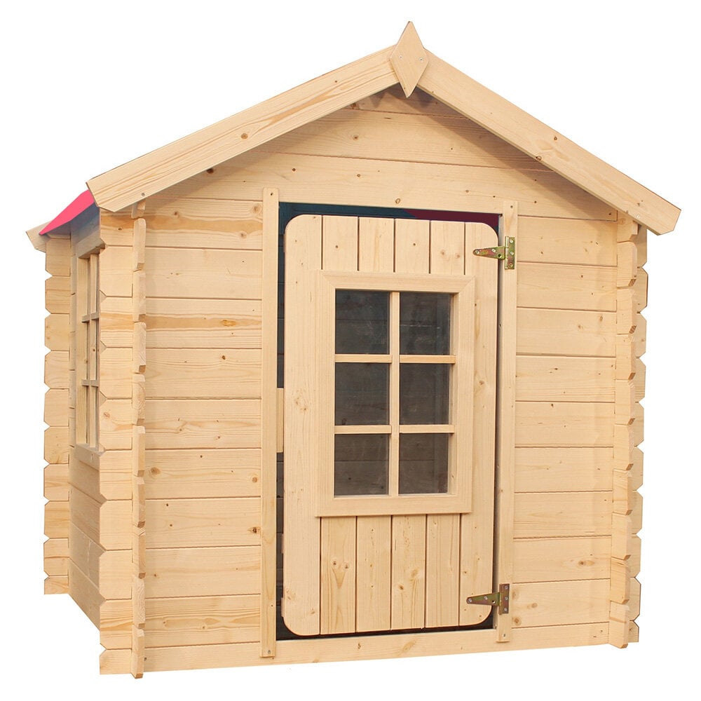 Vaikiškas medinis žaidimų namelis Timbela M570R-1 kaina ir informacija | Vaikų žaidimų nameliai | pigu.lt