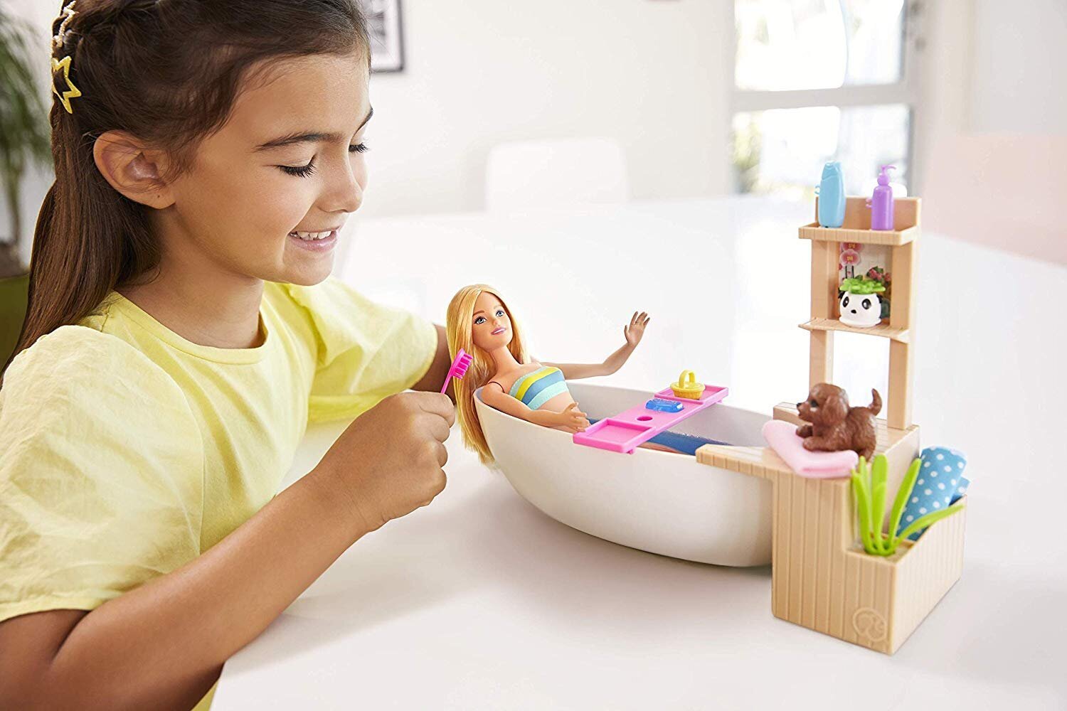 Lėlės Barbie ir jos šunyčio SPA rinkinys, GJN32 kaina ir informacija | Žaislai mergaitėms | pigu.lt