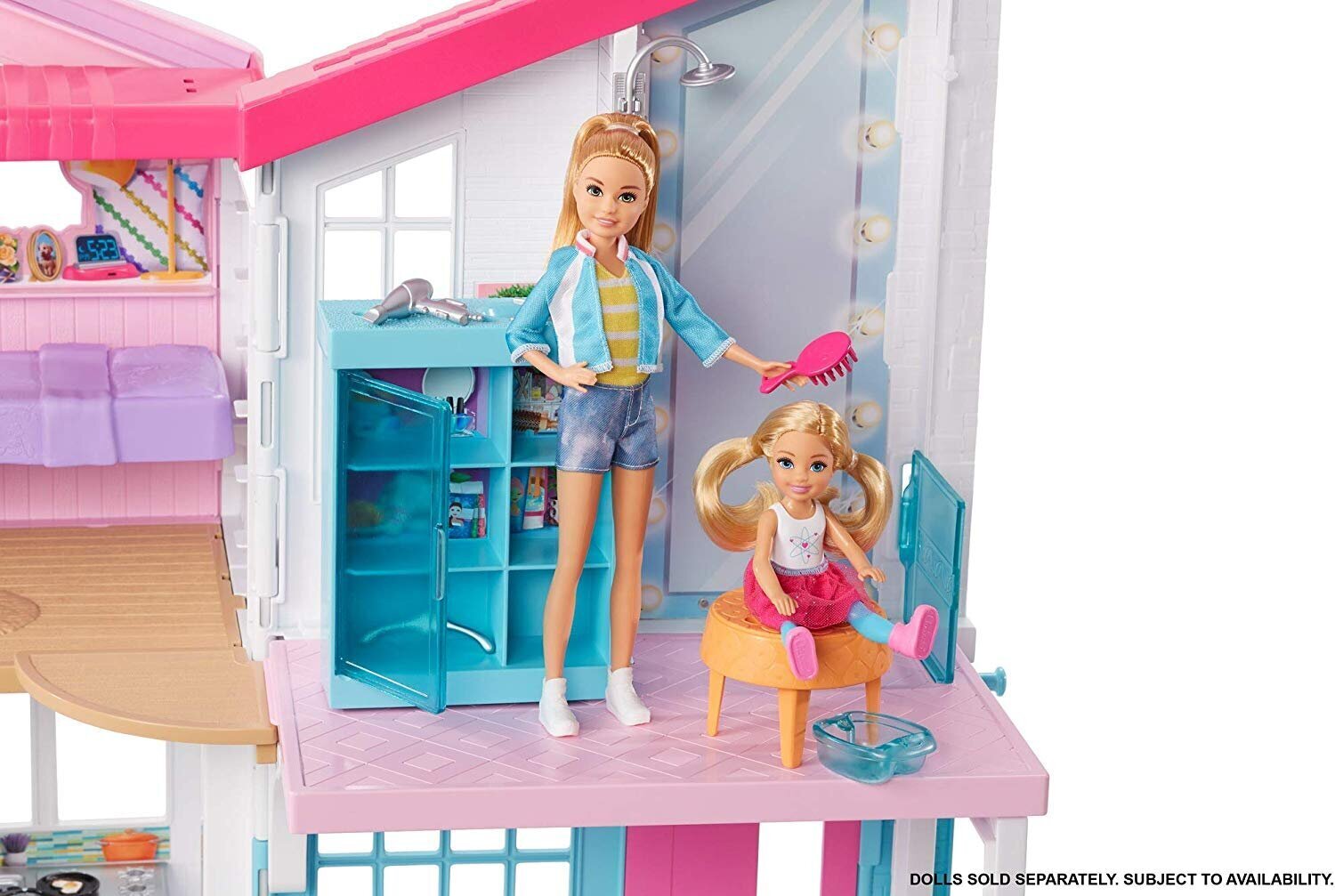 Lėlės Barbie namas Malibu, FXG57 kaina ir informacija | Žaislai mergaitėms | pigu.lt