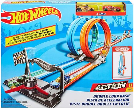 Трасса Две петли Hot Wheels, GFH85 цена и информация | Игрушки для мальчиков | pigu.lt