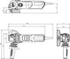 Metabo Szlifierka kątowa WEV15-125 Quick HT 125mm 1550W (600562000) kaina ir informacija | Šlifuokliai | pigu.lt