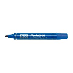 Постоянный маркер Pentel N50-BE Синий 12 штук цена и информация | Канцелярские товары | pigu.lt