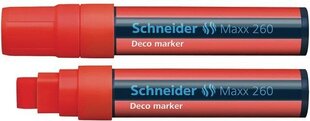 Маркер Schneider Deco Chalk 260 меловой 5+15 мм, красный цена и информация | Письменные принадлежности | pigu.lt