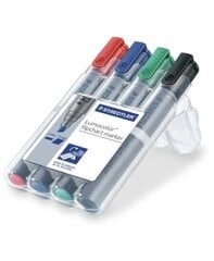 Набор маркеров для блокнотов для конференций Staedtler Lumocolor 356, 4 цвета цена и информация | Kanceliarinės prekės | pigu.lt