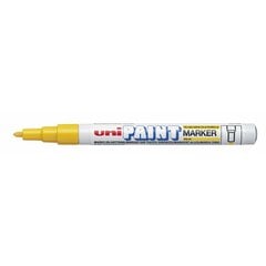 Постоянный маркер Uni-Ball Paint PX-21L Жёлтый 12 штук цена и информация | Принадлежности для рисования, лепки | pigu.lt