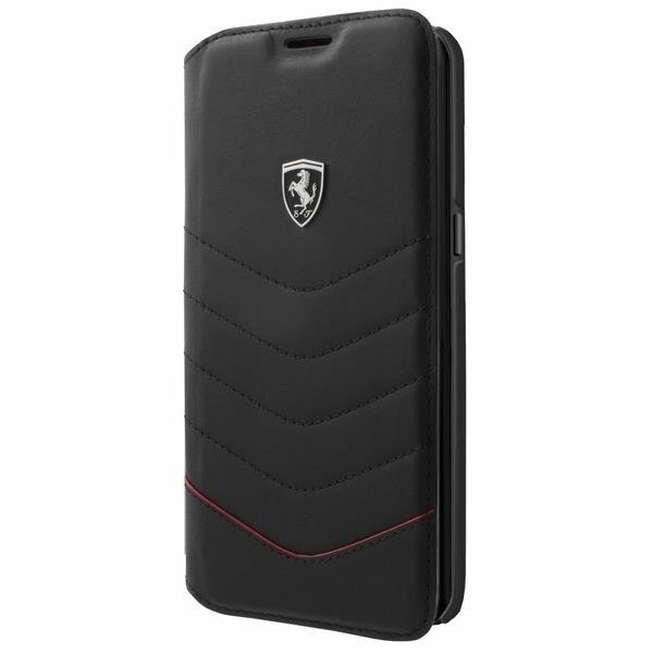 Telefono dėklas Ferrari FEHQUFLBKS8LBK S8 Plus G955 kaina ir informacija | Telefono dėklai | pigu.lt