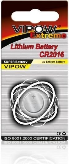 Baterija Vipow 4872, CR2016 цена и информация | Elementai | pigu.lt