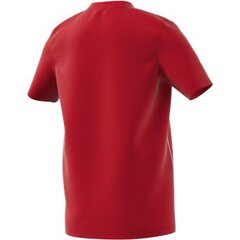 ADIDAS Core18 Tee marškinėliai, spalva Power Red/White kaina ir informacija | Vyriški marškinėliai | pigu.lt