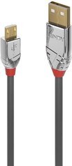 CABLE USB2 A TO MICRO-B 2M/CROMO 36652 LINDY цена и информация | Кабели для телефонов | pigu.lt