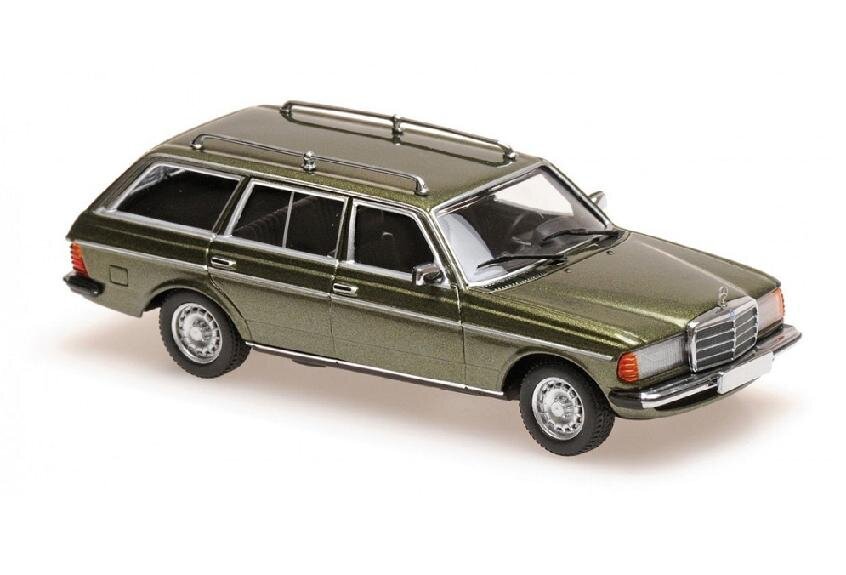 Kolekcinis modeliukas Maxichamps Mercedes-benz (W123) 230TE - 1982 - Green Metallic Car Model 1:43, žalias kaina ir informacija | Kolekciniai modeliukai | pigu.lt