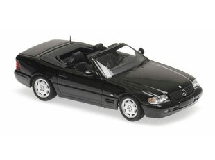 Mercedes-Benz SL - 1999 - Black Car Model Maxichamps 1:43 kaina ir informacija | Kolekciniai modeliukai | pigu.lt