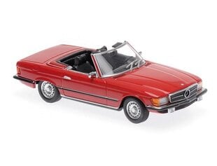 Kolekcinis modeliukas Maxichamps Mercedes-Benz 350 SL - 1974 - Red Car Model 1:43, raudonas kaina ir informacija | Kolekciniai modeliukai | pigu.lt