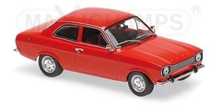 Ford Escort 1974 Red Car Model Maxichamps 1:43 kaina ir informacija | Kolekciniai modeliukai | pigu.lt