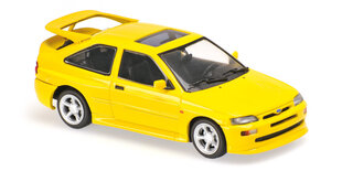 Fors Escort Cosworth – 1992 – Yellow Car Model Maxichamps 1:43 kaina ir informacija | Kolekciniai modeliukai | pigu.lt