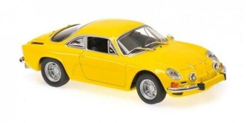 Kolekcinis modeliukas Renault Alpine A110 - 1971 -Yellow Car Model Maxichamps 1:43, geltonas kaina ir informacija | Kolekciniai modeliukai | pigu.lt