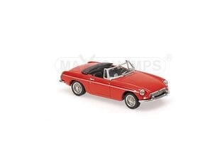 MGB Cabriolet - 1962 -Red Car Model Maxichamps 1:43 kaina ir informacija | Kolekciniai modeliukai | pigu.lt