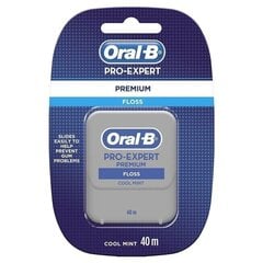 Dantų siūlas Oral-B Pro-Expert Premium Floss Cool Mint 40 m kaina ir informacija | Dantų šepetėliai, pastos | pigu.lt