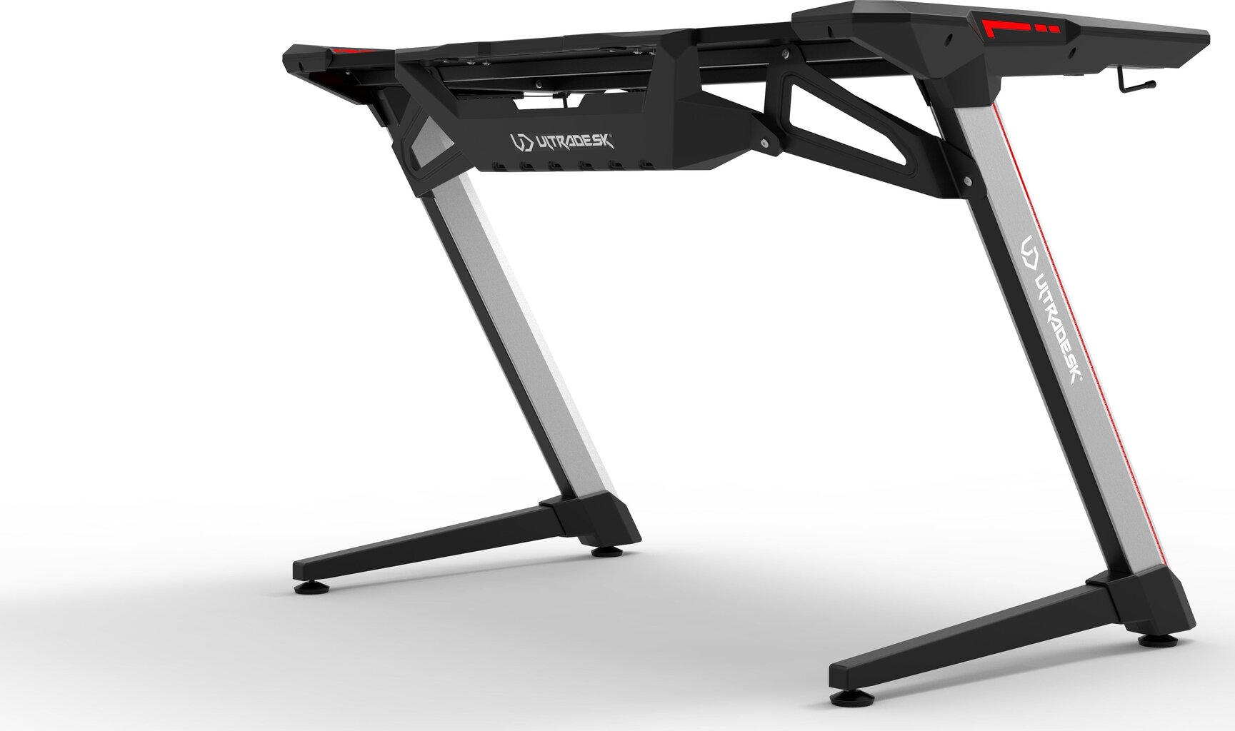 Žaidimų stalas Ultradesk Racer, juodas цена и информация | Kompiuteriniai, rašomieji stalai | pigu.lt