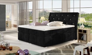 Кровать NORE Balvin, 140x200 см, черная цена и информация | Кровати | pigu.lt