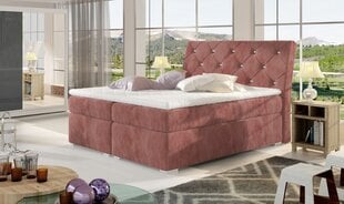 Кровать NORE Balvin, 160x200 см, розовая цена и информация | Кровати | pigu.lt