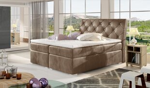 Кровать NORE Balvin, 160x200 см, светло-коричневая цена и информация | Кровати | pigu.lt