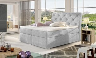 Кровать NORE Balvin, 160x200 см, светло-серая цена и информация | Кровати | pigu.lt