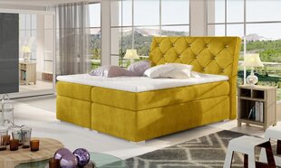 Кровать NORE Balvin, 160x200 см, желтая цена и информация | Кровати | pigu.lt