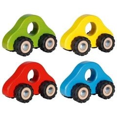 Medinė mašinėlė su guminiais ratukais Goki kaina ir informacija | Žaislai kūdikiams | pigu.lt