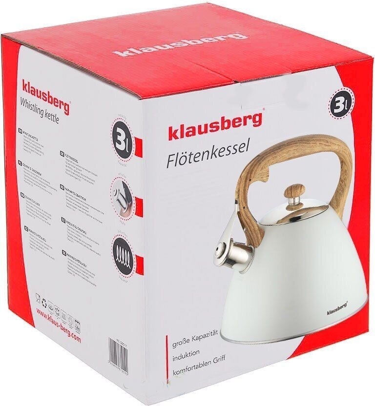 Klausberg virdulys KB-7264, 3 L цена и информация | Kavinukai, virduliai | pigu.lt