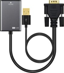 MicroConnect VGAHDMI kaina ir informacija | Kabeliai ir laidai | pigu.lt