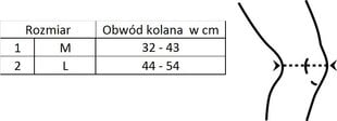 Neopreno kelių įtvaras su 4 sutvirtinimais TOROS-GROUP, 2 dydis kaina ir informacija | Įtvarai | pigu.lt