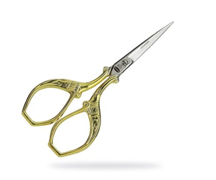 Žirklės siuvinėjimui auksine rankenėle 9 cm F71160312D kaina ir informacija | Siuvinėjimo priemonės | pigu.lt