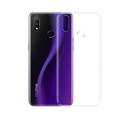 Ultra Clear 0.5mm Case Gel TPU Cover, skirtas Realme 3 Pro, skaidrus kaina ir informacija | Telefono dėklai | pigu.lt