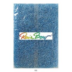 Stikliniai apvalūs karoliukai (biseris) Nr. 6/0 RainBow® 500 g, spalva 103 kaina ir informacija | Papuošalų gamybai, vėrimui | pigu.lt