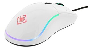 Laidinė pelė Deltaco Gaming RGB GAM-085-W, balta цена и информация | Мыши | pigu.lt