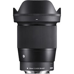 Sigma 16mm f/1.4 DC DN Contemporary объектив для Canon EF-M цена и информация | Объективы | pigu.lt