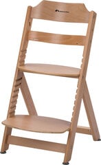Деревянный стульчик для кормления Bebe Confort Timba Basic Natural Wood, коричневый цена и информация | Стульчики для кормления | pigu.lt