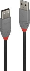 CABLE USB2 A-A 3M/ANTHRA 36694 LINDY цена и информация | Кабели для телефонов | pigu.lt