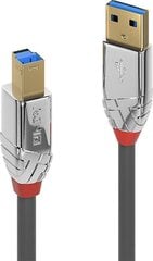 CABLE USB3.0 A-B 2M/CROMO 36662 LINDY kaina ir informacija | Laidai telefonams | pigu.lt