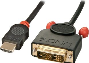 Kabelis Lindy HDMI - DVI-D 0.5 m kaina ir informacija | Kabeliai ir laidai | pigu.lt