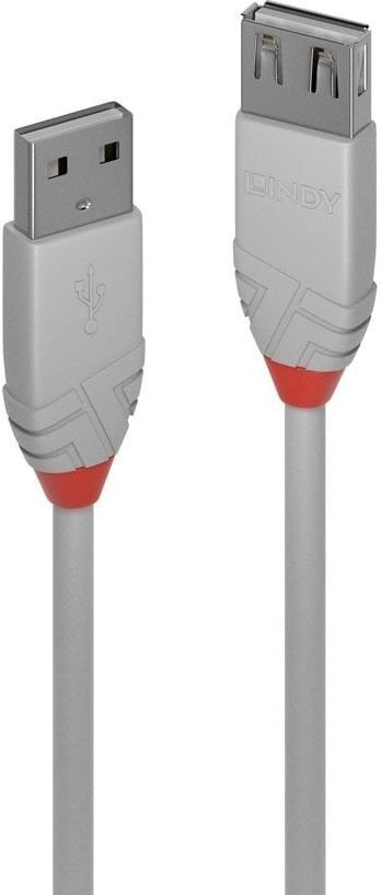 CABLE USB2 TYPE A 5M/ANTHRA 36715 LINDY цена и информация | Laidai telefonams | pigu.lt