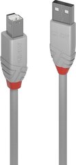 CABLE USB2 A-B 0.5M/ANTHRA GREY 36681 LINDY kaina ir informacija | Laidai telefonams | pigu.lt