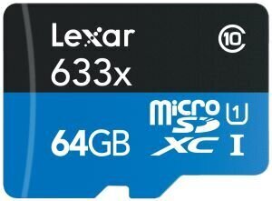 Lexar LSDMI64GBBEU633A 64GB kaina ir informacija | Atminties kortelės telefonams | pigu.lt