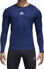 Termo marškinėliai vyrams Adidas Alphaskin Sport LS Tee M CW9489, mėlyni kaina ir informacija | Vyriški termo apatiniai | pigu.lt