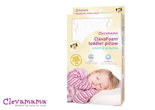 Подушка для младенца Clevamama Memory Foam, 55x30x5,5 см цена и информация | Clevamama Для ухода за младенцем | pigu.lt