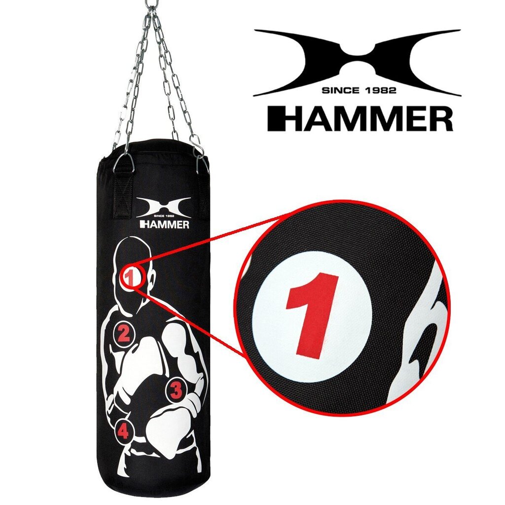 Bokso maišas Hammer Sparring Pro, 80x30 cm kaina ir informacija | Kovos menai | pigu.lt