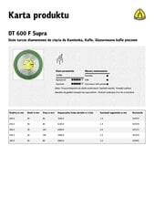 Пильный диск KLINGSPOR 300 мм x 2,0 мм x 30/25,4 мм DT600F для керамики цена и информация | Механические инструменты | pigu.lt