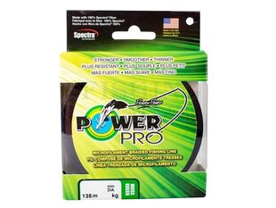 Плетёная леска Power Pro 135m 0.28mm Moss green 20kg цена и информация | Лески | pigu.lt