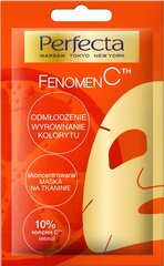 Тканевая маска для лица Perfecta Fenomen CTH Concentrated Sheet Mask, 1 шт. цена и информация | Маски для лица, патчи для глаз | pigu.lt