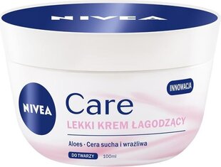 Drėkinamasis bei raminamasis kremas Nivea Care 3in1 Soothing, 100 ml kaina ir informacija | Veido kremai | pigu.lt